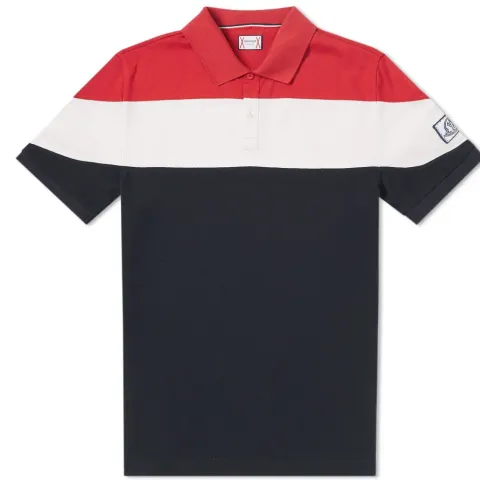 Tricolour Stripe Polo
