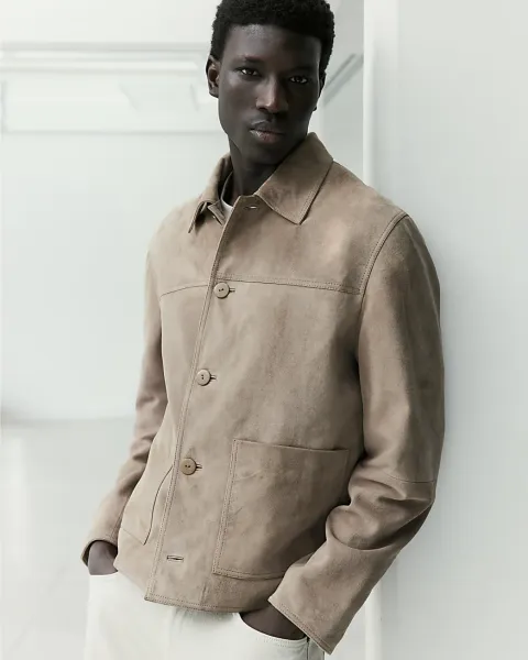 River Island Ri Studio Suede Western Jacket