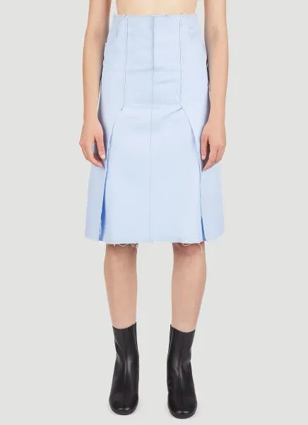 Panel Denim Skirt