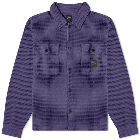 Waffle Button Overshirt