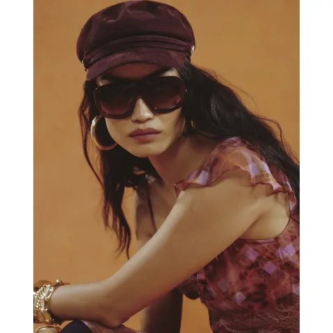 River Island Corduroy Baker Boy Hat