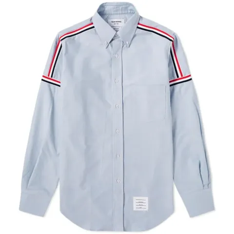 Grosgrain Shoulder Stripe Oxford Shirt