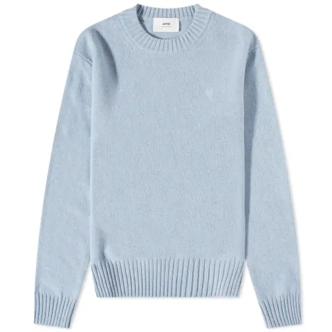 AMI Tonal Small A Heart Crew Knit