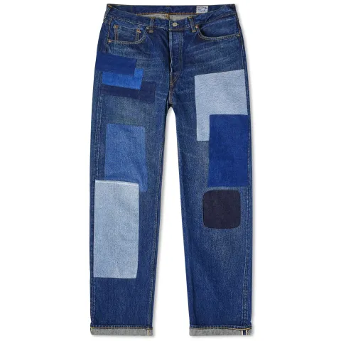 105 Patchwork Denim Jeans