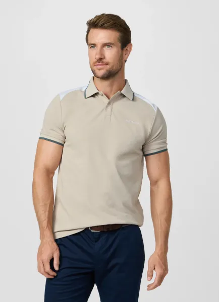 Classic Fit Short Sleeve Colour Block Polo