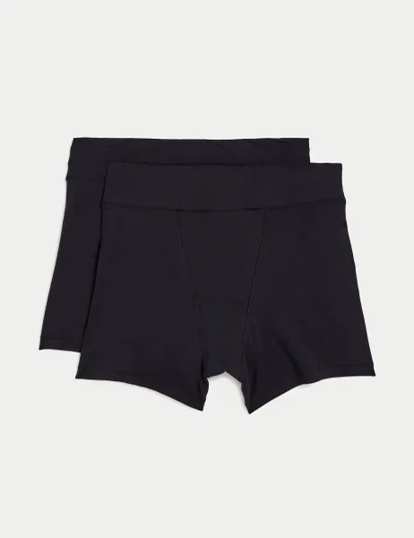 Marks & Spencer 2 Pack Super Heavy Absorbency Period Knicker Shorts Black