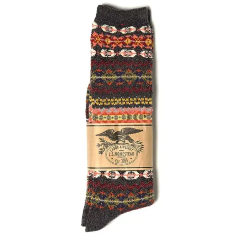 J.S. Homestead Fair Isle Crew Socks