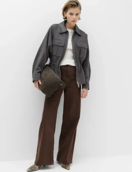 Marks & Spencer The Wide-Leg Jeans Chocolate Mix