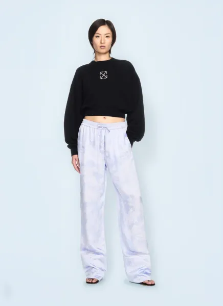Jewel Mini Arrow Crop Sweatshirt