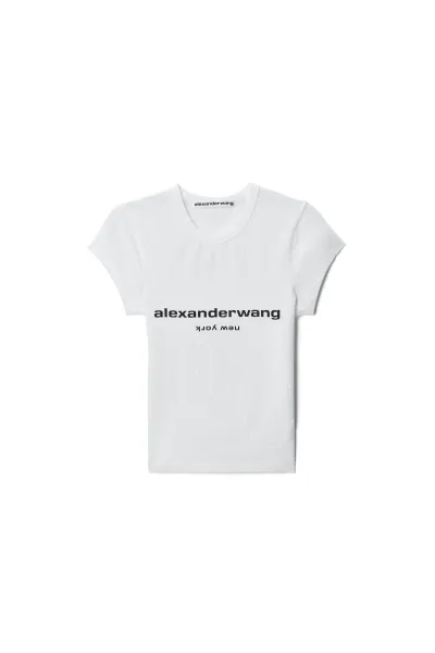 Crystal Hotfix Logo Cotton Baby Tee