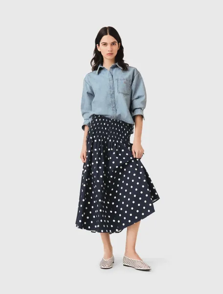 Long cotton skirt
