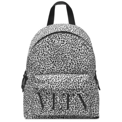 Animal Print Nylon Backpack