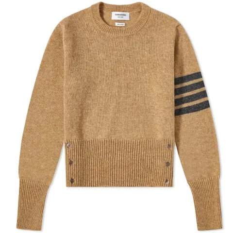 Arm Stripe Shetland Crew Knit