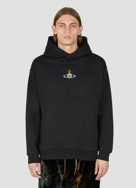 Orb Embroidery Hooded Sweatshirt