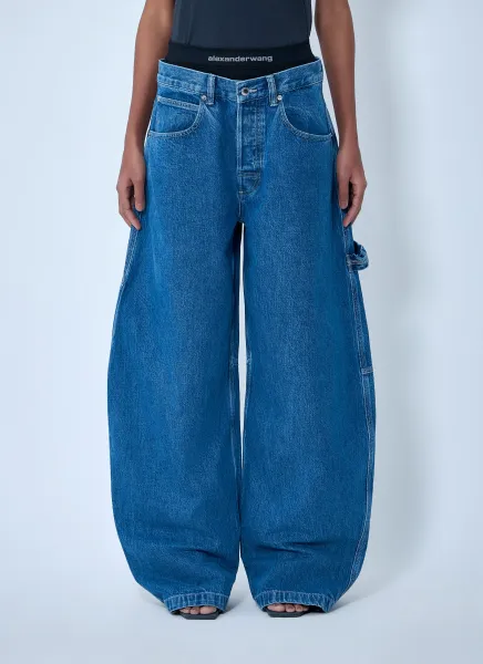 Logo Motif Denim Jeans