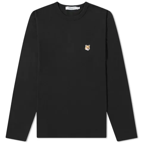 Maison Kitsuné Long Sleeve Fox Head Patch Regular T-Shirt