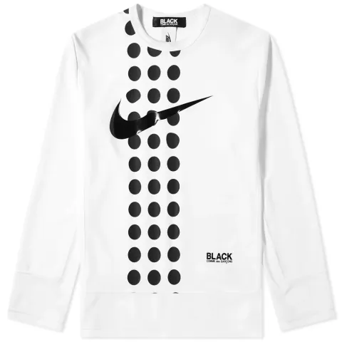 Comme des Garcons Black x Nike Long Sleeve Dri-Fit Dot Tee