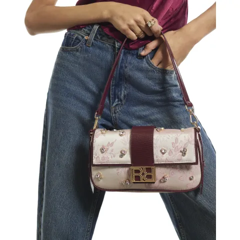 River Island Floral Rr Tab Shoulder Bag
