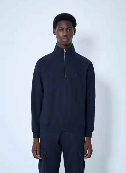 Diagonal Raised Fleece Sweatshirt