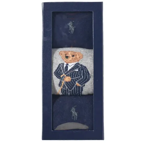 Assorted Bear Sock - 3 Pack