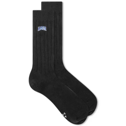 Ribbed Logo Sock