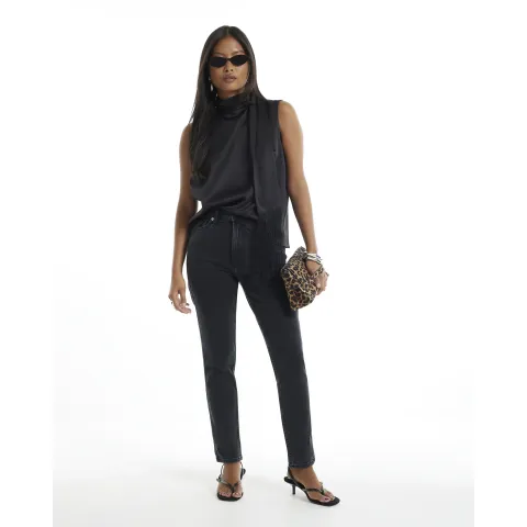 River Island Petite High Waisted Cigarette Jeans
