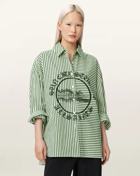 Adrianne Relaxed Fit Striped Shirt