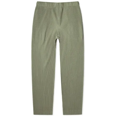 Pleated Straight Leg Trousers