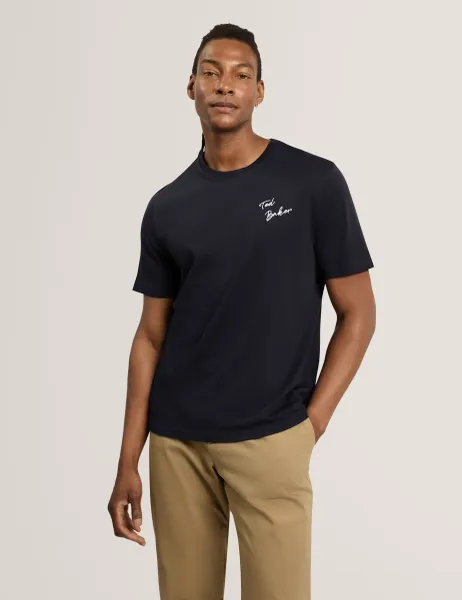 Ted Baker Pure Cotton T-Shirt Navy