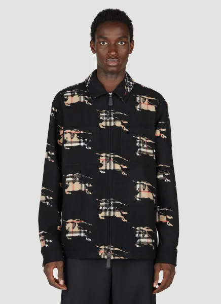 Check EKD Zip Up Overshirt