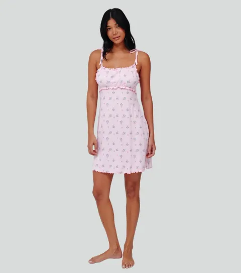 Women's Pink Ditsy Floral Cami Night Dress