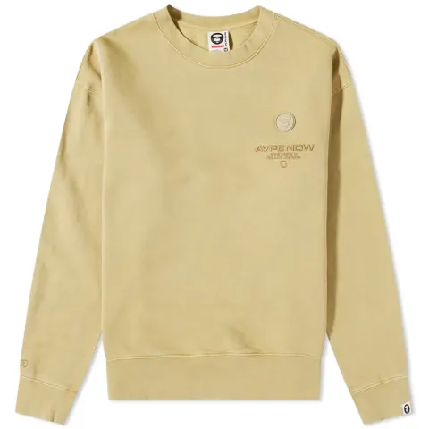 AAPE Washed Logo Crew Sweat