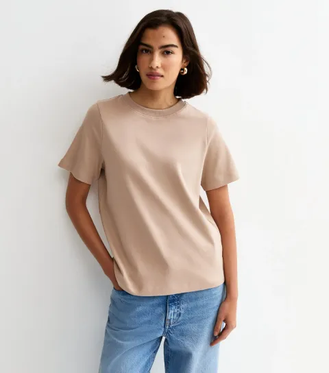 New Look Women's Premium Mink Heavyweight Cotton T-Shirt