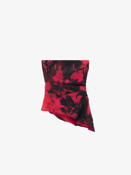 Floral Strapless Top