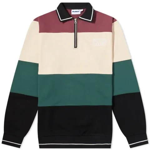 Ivy Stripe Zip Sweat