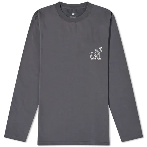 Long Sleeve Foam Print T-Shirt