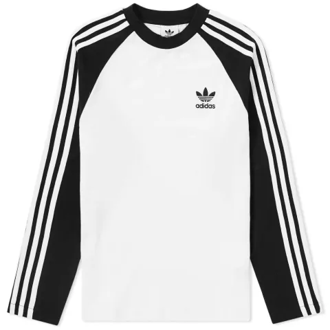 Long Sleeve 3 Stripe Pique Tee