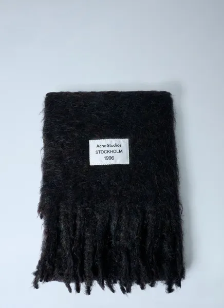 Fringed Wool-Blend Scarf