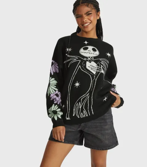 Women's Black Jack Skellington Jumper