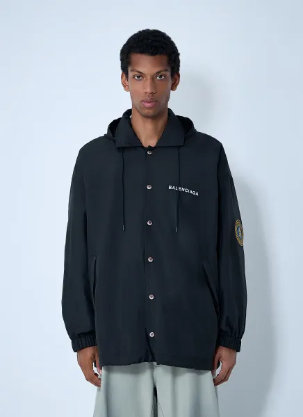 Logo Motif Windbreaker Jacket