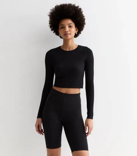 Women's Tall Black Cycling Shorts