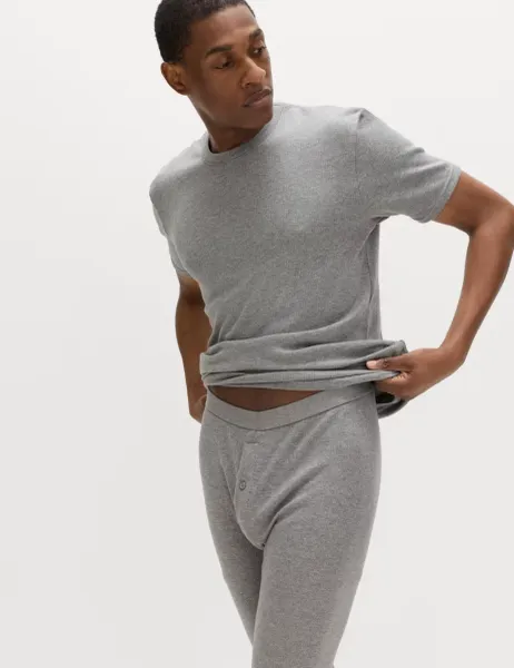 Marks & Spencer Heatgen Medium Thermal Short Sleeve Top Grey