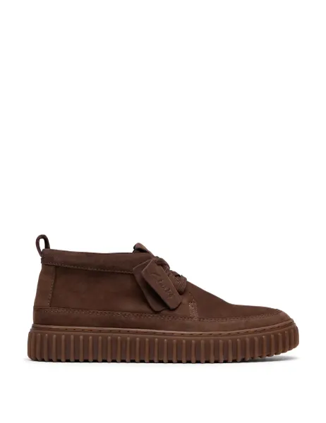 Clarks Nubuck Leather Casual Boots Brown