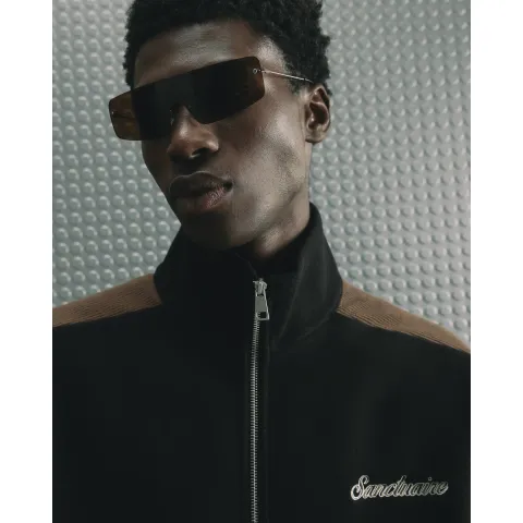 River Island Zip Through Corduroy Sweatshirt