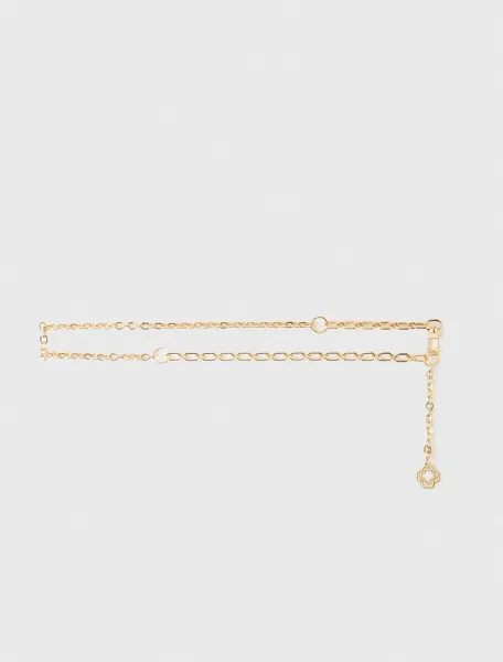 Clover logo chain belt