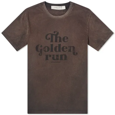 Golden Run Print T-Shirt