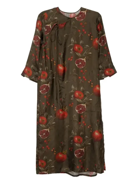 Women's agina dress Brown/red