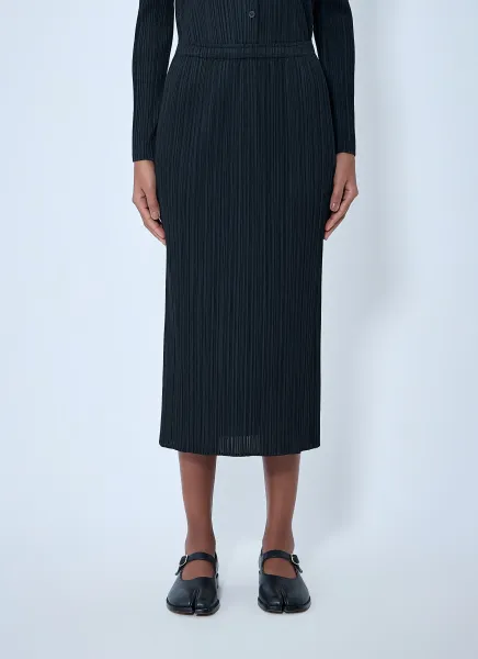 Pleated Midi Skirt