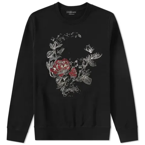 Floral Skull Crew Sweat