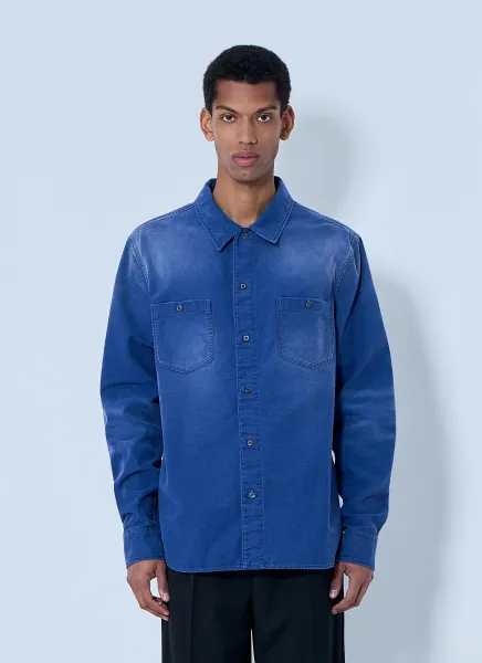 Denim Button-Down Shirt
